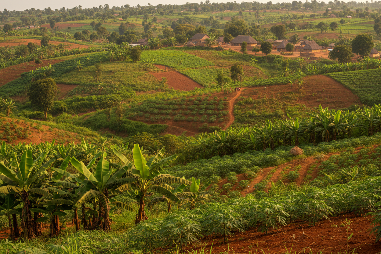a beautiful congolese field shot professionally editorial
